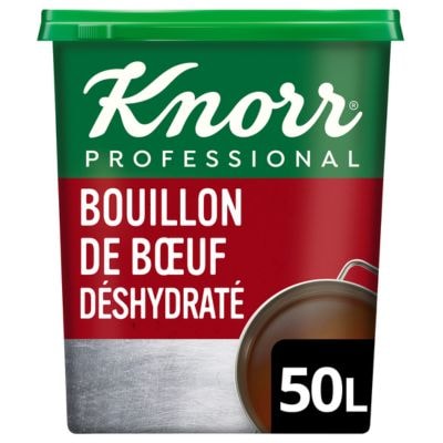 Knorr Bouillon de Bœuf Déshydraté 1kg jusqu'à 50L - 